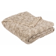 Safavieh Ralen Knit Throw Blanket in Light Gray and Gold