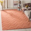 Safavieh Impressions 5' X 8' Hand Loomed Wool Rug in Peach