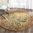 Safavieh Heritage 6' Round Multicolored Hand Tufted Wool Rug