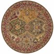 Safavieh Heritage 6' Round Multicolored Hand Tufted Wool Rug