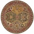 Safavieh Heritage 8' Round Multicolored Hand Tufted Wool Rug
