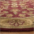 Safavieh Heritage 6' Round Hand Tufted Wool Rug in Red and Gold