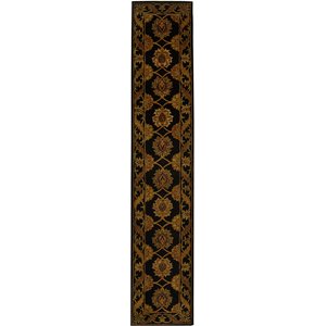 safavieh heritage hand tufted wool rug in black - hg314a