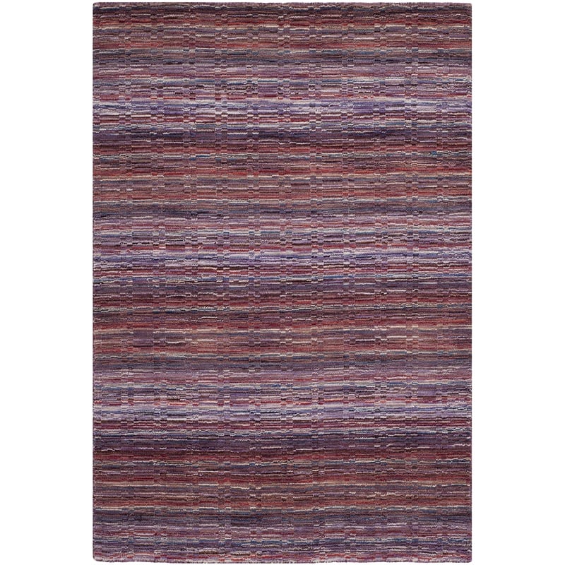 Safavieh Himalaya 4' x 6' Hand Loomed Wool Rug in Purple