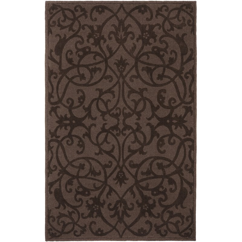 Safavieh Impressions 5' x 8' Hand Loomed Wool Rug in Brown