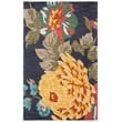Safavieh Jardin 4' x 6' Multicolored Hand Tufted Wool Rug in Black