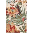 Safavieh Jardin 4' x 6' Multicolored Hand Tufted Wool Rug in Ivory