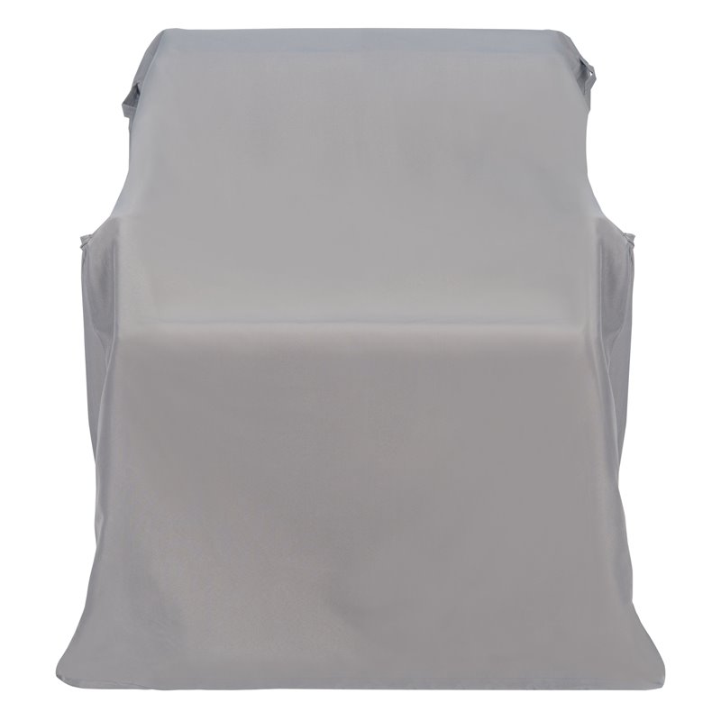 Safavieh Vernon Polyester Fabric Rocking Chair Cover in Gray