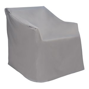 Safavieh Vernon Polyester Fabric Rocking Chair Cover in Gray