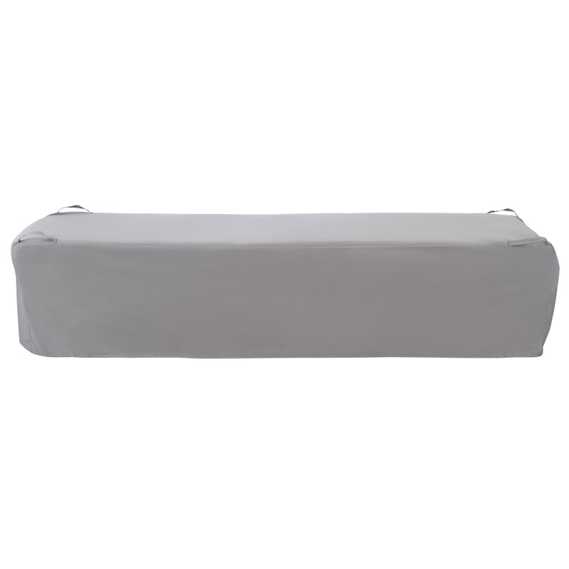 Safavieh Solano Contemporary Polyester Fabric Sun Lounger Cover in Gray