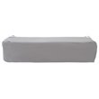 Safavieh Solano Contemporary Polyester Fabric Sun Lounger Cover in Gray