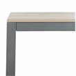 Safavieh Beldan Wood/Metal Outdoor Dining Table in Distressed Taupe Gray
