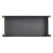 Safavieh Semli Acacia Wood/Sandstone Outdoor Shelf in Natural and Gray