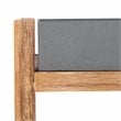 Safavieh Semli Acacia Wood/Sandstone Outdoor Shelf in Natural and Gray