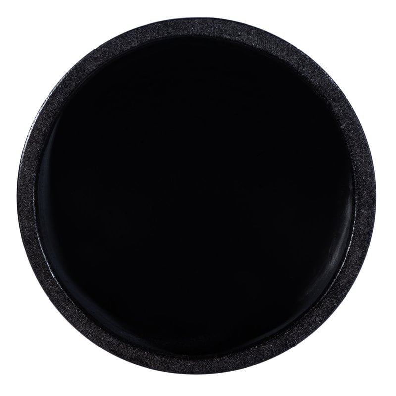 Safavieh Braslen Round Cylinder Concrete Ficonstone Planter in Black