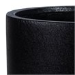 Safavieh Braslen Round Cylinder Concrete Ficonstone Planter in Black