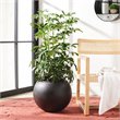 Safavieh Gerand Concrete Ficonstone Orb-Shaped Outdoor Planter in Black