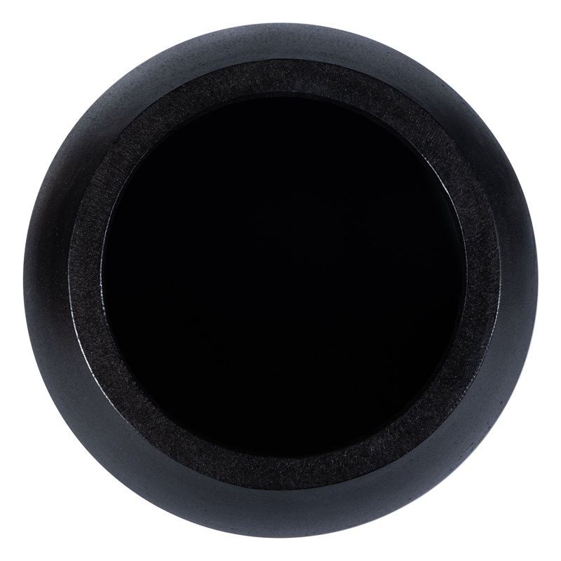 Safavieh Kenslia Concrete Ficonstone Orb-Shaped Outdoor Planter in Black