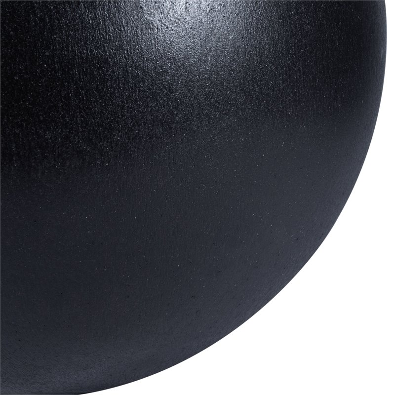 Safavieh Kenslia Concrete Ficonstone Orb-Shaped Outdoor Planter in Black