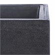 Safavieh Larlen Concrete Ficonstone Outdoor Planter in Black