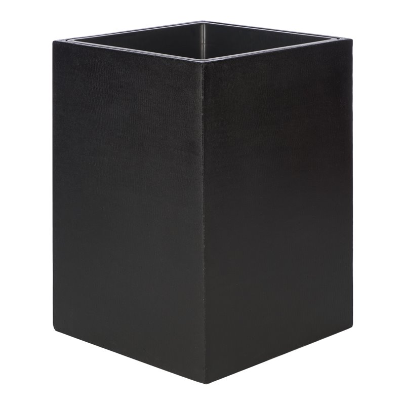 Safavieh Kendri Concrete Ficonstone Outdoor Planter in Black