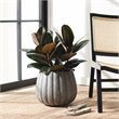Safavieh Kaston Contemporary Concrete Ficonstone Outdoor Planter in Gray