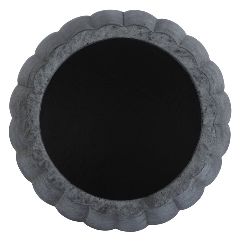 Safavieh Kaston Contemporary Concrete Ficonstone Outdoor Planter in Gray