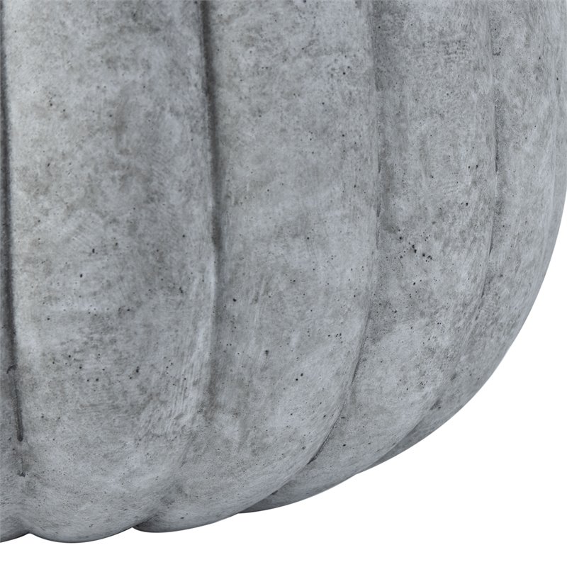 Safavieh Kaston Contemporary Concrete Ficonstone Outdoor Planter in Light Gray