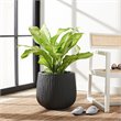 Safavieh Francia Concrete Ficonstone Outdoor Planter in Black