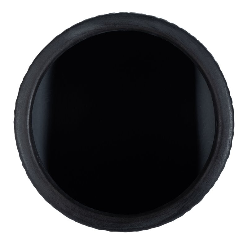 Safavieh Francia Concrete Ficonstone Outdoor Planter in Black