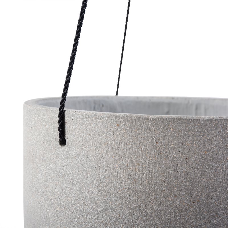 Safavieh Rancer Concrete Ficonstone Outdoor Planter in Light Gray