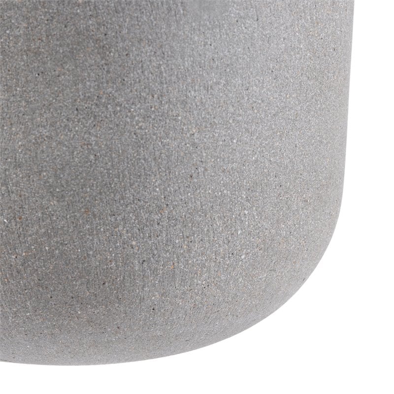 Safavieh Rancer Concrete Ficonstone Outdoor Planter in Light Gray