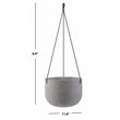 Safavieh Rancer Concrete Ficonstone Outdoor Planter in Light Gray