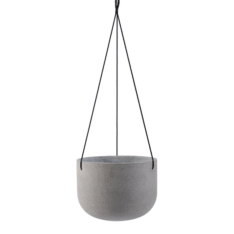 Safavieh Rancer Concrete Ficonstone Outdoor Planter in Light Gray