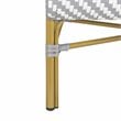 Safavieh Dandra Wicker / Rattan Indoor/Outdoor Settee in Gray and White