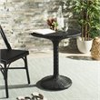 Safavieh Bilson Contemporary Rattan Outdoor Bistro Table in Black
