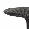 Safavieh Bilson Contemporary Rattan Outdoor Bistro Table in Black