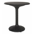 Safavieh Bilson Contemporary Rattan Outdoor Bistro Table in Black
