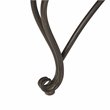 Safavieh Ally Darling Metal Outdoor Tree Bench in Rust Brown