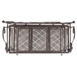 Safavieh Torus 3 Tier Metal Outdoor/Garden Shelf in Unearthed Rust Brown