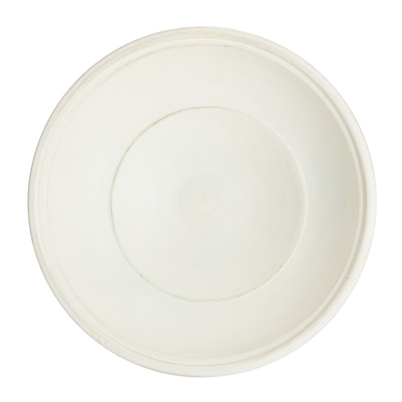 Safavieh Orian Metal/Iron Outdoor/Garden Bird Bath in Pearl White