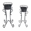 Safavieh Hendrick Metal Outdoor/Garden Planters in Black Rust