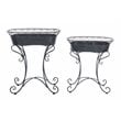 Safavieh Hendrick Metal Outdoor/Garden Planters in Black Rust