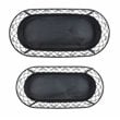 Safavieh Hendrick Metal Outdoor/Garden Planters in Black Rust