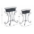 Safavieh Hendrick Metal Outdoor/Garden Planters in Black Rust
