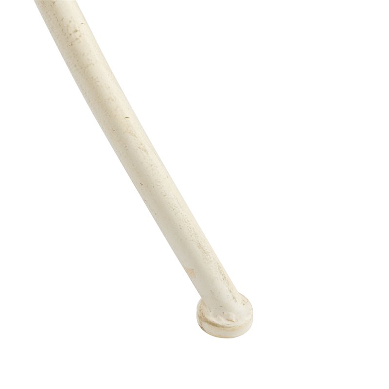 Safavieh Genson Metal/Iron Outdoor End Table with Two Tiers in Pearl White