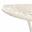 Safavieh Genson Metal/Iron Outdoor End Table with Two Tiers in Pearl White