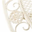 Safavieh Genson Metal/Iron Outdoor End Table with Two Tiers in Pearl White