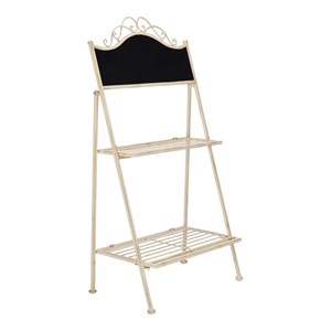Safavieh Natum Metal Outdoor/Garden Pland Stand in Pearl White