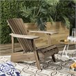 Safavieh Mopani Acacia Wood Outdoor Adirondack Chair in Rustic Brown